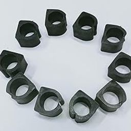 Chair Leg Plastic Clip Bush (20mm) Round Type Black (10 Pcs)-image-2