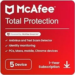 McAfee Total Protection 2024 | 5 Device, 1 Year | Antivirus Internet Security Software | Password Manager & Dark Web Monitoring Included | PC/Mac/Android/iOS | Instant Delivery-4