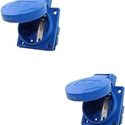 16A 2pin 250V Industrial Socket IP54 Germany Type French Type Socket (2Piece Panel Socket)-21