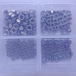 GSK Cut® Stainless Steel Grade 202 Hex Nut 200 pcs, M3 / M4 / M5 / M6 Assortment Set Kit-17