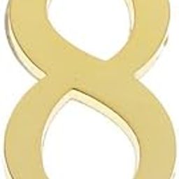 CALANDIS™ 2xGolden Self-Adhesive Door Number Sign Plaque Digit Number for Home Outdoor Number 8 | 1930-69 | Original | Signs | Merchandise & Memorabilia-image-23
