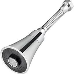 Jenillika 360° Rotating Kitchen Faucet Extension – Flexible Tap Nozzle Sprayer with Water Saving Aerator, 19cm Splash-Proof Sink Attachment for Dishwashing & Cleaning-image-17