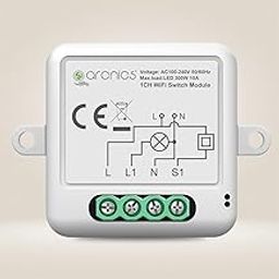 arcnics® - 1 Node Smart WiFi Retrofit Switch | WiFi Controlled | Works with Smart Life, Alexa, Google | Fits into any Existing Switch Board | DIY 1 Channel/Gang Module-image-75