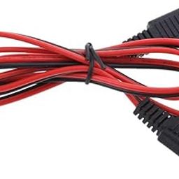 MERISHOPP Solar Battery Gender Adapter Cables 18AWG DC SAE Plug Male to Male Extension Cord 1 Meter Collectibles-image-90