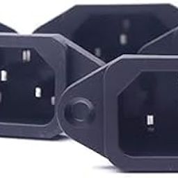 SP Electron (Pack of 10) AC 250V 10A 3pin Panel Mount Plug Adapter Connector Socket Black-image-17
