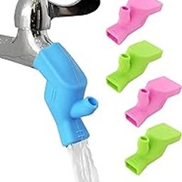 Sulfar Flexible Silicone Faucet Extension||Tap Extender for wash Your face||Faucet Extender for Drink Water||Faucet for Kitchen & Bathroom (Multicolor) Pack of 5-image-19