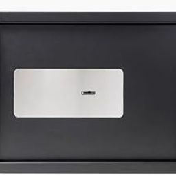 Mechanical Safe Locker with Mechanical Key | Manual Safe Locker for Home | Mild Steel Security Lock Box For Home Office Hotel Shop | 32 Liter - Matte Black-0