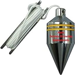 Aala Survey Drawing Instruments Plumb Bob Tool Instruments for Leveling Wall/Carpenter Work, 350 Gram Weight, Silver-15