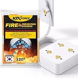 10XFORCE Made in Korea - Fire Prevention Stickers - Automatic Fire Extinguisher for Outlets and Power Strips, Easy Peel and Stick Kitchen Fire Extinguishers, 10 Pack-image-73