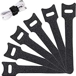 Aeoss 30 Pcs Reusable Cable Ties Management Straps - 6 Inch Strong &Microfiber fastening cloth, Adjustable Fastener Cable Strap Hook and Loop Cord Ties-15