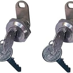 GinoSet® Universal CAM Lock 18MM for Drawer Glovebox Metal Electric Cabinet, CCTV Camera, Fire Hosebox Security Panel Lock with Key_Round Shape_Pack of 2-image-96