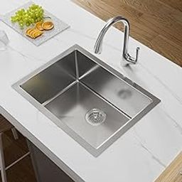 Kohler Strive™ Kitchen Sink | 1.2 mm Thick Stainless Steel Single Bowl with SilentShield™ | 10" Deep, Round Corners for Easy Cleaning | 24x18x10 inches, Brushed Matte Steel-picture-11