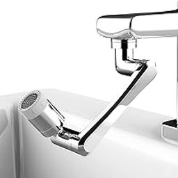 DIGITALWEAR 1080° Degree Swivel Aerator Rotatable Multi-Functional Extension Faucet, Tap Extender For Bathroom Kitchen Sink and Wash Basin with 2 Modes Universal Splash Filter (Silver)-1