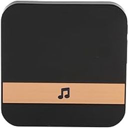 UJEAVETTE Smart Wireless Doorbell Chime Dingdong Video Doorbell Receiver UK Plug Black-image-14