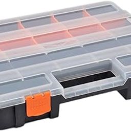 STYLEHEAVEN Hardware Organizer Box Tool Box Toolbox for Crafts Nuts Bolt Small Hardware 34x26.5x6.7cm|Home & Garden-image-7