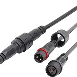 POWER CONNECT IP68 2 Pin Male Female Wire Connector Electrical Connector Quick Wire Connector Plug & Socket Wire Connector Locking Cable Connector (Wire Size 0.75 to 2.5 sq mm) (3 Pin, 4)-11