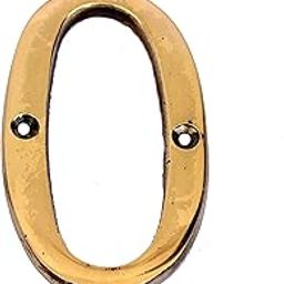 eSplanade - Brass House Hotel Door Name Alphabets - Wall Door Plaque Letter Alphabet - 3" Inches - Golden ("O" Alphabet)-image-78