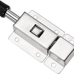 ZQQWI Stainless Steel Ring-Pull Spring Loaded Auto Sliding Latch Door Stoper Anti-Collision Door Locks for Softly Movement Hinge Garden Cabinet Gate Latch Door Hardware Tool & Accessories-picture-19