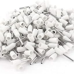 Immech - 0.5 SQMM (E 0508) Wire Ferrules Copper Crimp Connectors,Wire Crimping Tool Kit,Insulated Cord Pin End Terminal, Color White Pack of 300 Pcs-10
