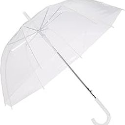 SHRI MODESHWARI ENTERPRISE Transparent PVC Stick Umbrella,Windproof Umbrella for Rain, Decoration for Outdoor Events, Photoshoots,Foldable Clear Bubble Dome Sturdy, Water Resistant-picture-24