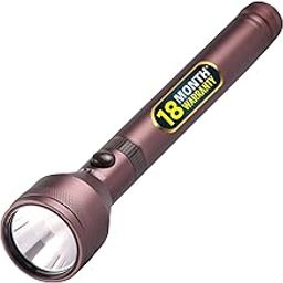 IBELL FL8259BM Rechargeable Torch, Ultra Long Beam Range, Aircraft Aluminum Body, Super Bright LED Flashlight (Brown)-4