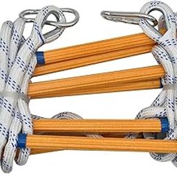 16ft Fire Escape Rope Ladder Emergency Fire Ladders Fire Escape Ladder for 2 Story-picture-3