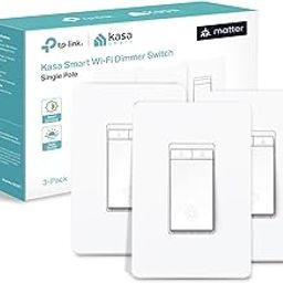 Kasa Matter Smart Dimmer Switch: Voice Control w/Siri, Alexa & Google Assistant, UL Certified, Timer & Schedule, Easy Guided Install, Neutral Wire Required, Single Pole, 2.4GHz Wi-Fi, 3-Pack-image-6