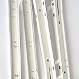 Lingam Hardwares Drawer Slide Kit 16'' Off White Metal Side Mount 4 Pcs-image-70