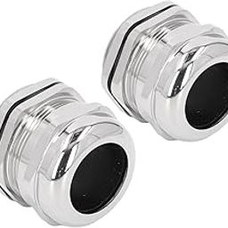Metal cord grip, IP68 Ni Plated Brass Cable Gland Stress Relief for Electrical Boxes, Lighting with Erosion and Hardness, 2 Pcs in Package (M37)-image-56