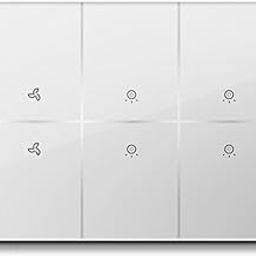 Havells Crabtree iSense Smart Monoblock Touch Panel with2 Fan, 4 ON/OFF Switch, 1Dimmer, 2 scene (White) I Compatible with 8M Gang Box I Mesh connectivity I Compatible with Alexa, Google Home-12