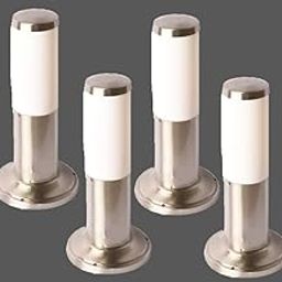 LEGEEN Light Set of-4 Mini Bollard Pole Piller Light Stainless Steel Waterproof Garden Light Gate Light Bollard Light Entryway Pathway Garden Area Without Bulb-26
