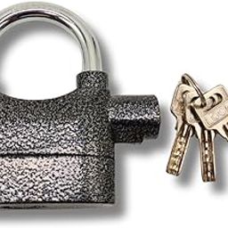 Security Alarm Metallic Lock System Anti-Theft Waterproof Siren Sensor Padlock Electronic with 110DB Alarm Key Lock for Home/Office Door-15