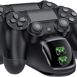 Porro Fino PS4 Controller Charger, Dual USB PS4 Controller Charging Station for Sony PlayStation 4/ PS4/ Slim/ PS4 Pro Charging Dock Stand Station-picture-16
