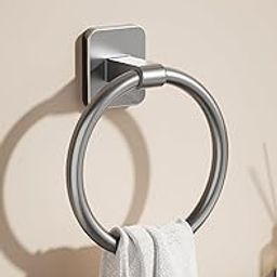 Tenom Towel Hanger for Wash Basin, Towel Holder in Bathroom, Bathroom Towel Hanger for Wall, Napkin Holder for Wash Basin, (Grey, Circle)-image-24