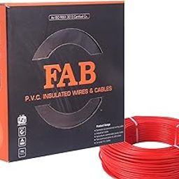 COPPER 1.5 MM 90 MTR FR PVC Insulated CCA Copper Wire, Single Core Multi Strand House Cable for Gauge (10 No.) (Red)-image-63