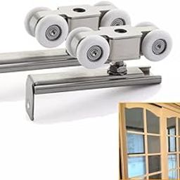 VICTAC Stainless Steel Sliding Doors Pulley, Hanging Door Wheels with Silent Bearing High Load-Bearing Roller Set - Sliding Door Roller Wheels 4 Wheel-picture-17