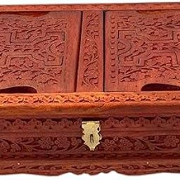Sheesham Wooden Decor Holy Book Stand Box Carving Product Very Useful for Reading Geeta/Guru Granth Sahib/Bibil Holy Book Box.-image-50
