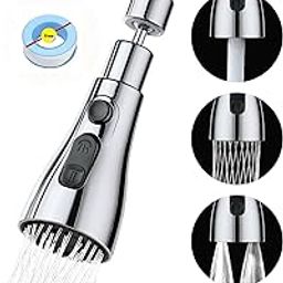 ALWAFLI Tap Extender for Kitchen Sink Universal Flexible Kitchen Faucet Rotating Water Faucet for Washbasin Flexible Tap for Easy Access Sink Sprayer Attachment (1)-2