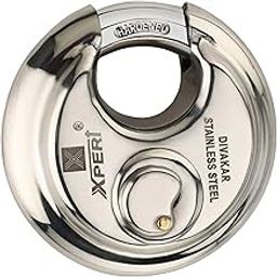 Xpert Divakar Shutter Lock 90MM (Big Size) Padlock, Pack of 1. Made of Stainless Steel, Locks for Home, Padlocks for Home Door. Tala Lock and Key.-19