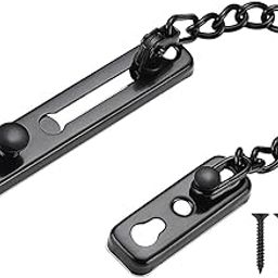 JAMBUVANTI 1Pcs, Chain Lock, Durable Chain Door Guard, Stainless Steel Security for Wood Door for Metal Door - Chain Door Guard with Spring Anti-Theft Press Lock for Home Hotel.-image-78