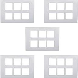 Anchor by Panasonic 12 M Plate with Frame (White, Pack of 5)-21