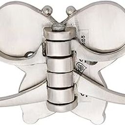 SMART SHOPHAR Zinc Butterfly Big Wall Hook 6 Inches Silver Pack of 1 Pieces/Heavy Duty Hanger for Hanging Keys, Cup, Coat, Hat, Kitchens Towel, Bathroom and Office/Screws with Plastic Plugs-5