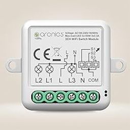 arcnics® - 3 Node Smart WiFi Retrofit Switch | WiFi Controlled | Works with Smart Life, Alexa, Google | Fits into any Existing Switch Board | DIY 3 Channel/Gang Module-image-101