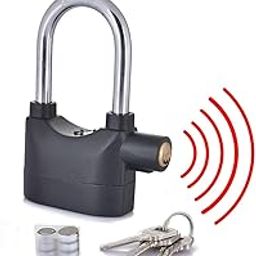 BHADANI Sales Metal Anti Theft Motion Sensor Alarm Key Lock for Home/Office/Bikes Security Lock, Multicolor-17