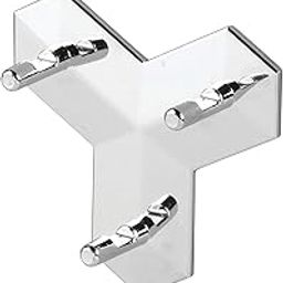 InterDesign Affixx Geo Self Adhesive Hooks for Wall Strong - Sticky Storage Hooks Organiser for Robe, Jackets, Coats, Towels - Damage Free, Chrome-picture-14