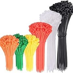 DIY Crafts 30 Pcs Pack, Combo Pack, 30 Pcs Zip Ties Nylon Cable Zip Ties in Regular in Inches Tie Wraps Rom Orange, Yellow, Green, Red, White Black for Mine Ship Automotive (30 Pcs Pack, Combo Pack)-image-3