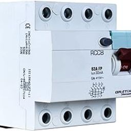 GRATIX 63 amp 30ma PVC plastic 4 pole FP RCCB/ELCB with ISI Marked-picture-10