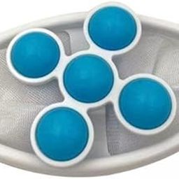 6xWashing Machine Hair Cleanin Hair Remover Net Pouch Laundry Accessories Blue-image-25