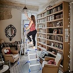 Parasnath Railing Home Pro 7 Step 7.1 Ft Light Weight Full Aluminium Heavy Duty Folding Ladder (Made in India)-23