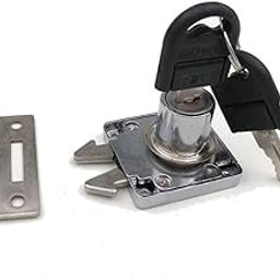 VICTAC Auto Locking Double Hook Lock Furniture Mailbox Locks Drawer Cabinet Hook Lock Automatic Office Desk Drawer Lock 1 pcs-7
